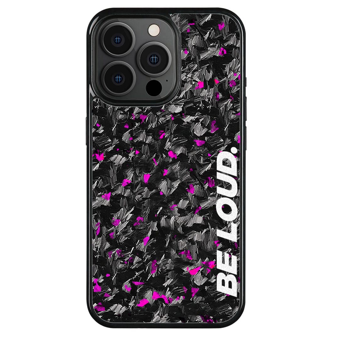 iPhone | Purple Flake Real Forged Carbon Fiber Case | BE LOUD. x SCF - Transpire