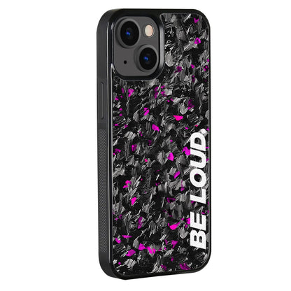 iPhone | Purple Flake Real Forged Carbon Fiber Case | BE LOUD. x SCF - Transpire