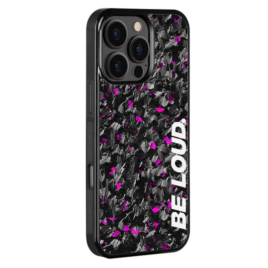 iPhone | Purple Flake Real Forged Carbon Fiber Case | BE LOUD. x SCF - Transpire