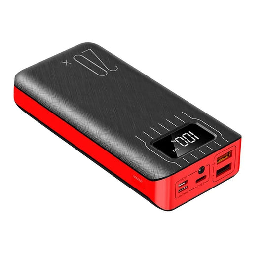20000mAh External Battery Power Bank Dual USB With LED Flashlight - Transpire
