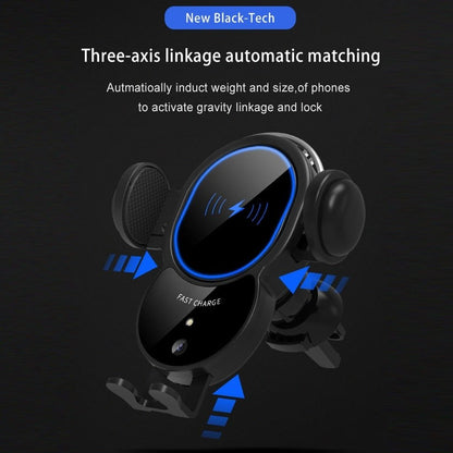 10W Wireless Triangle Mount Automatic Clamping Car Fast Charger - Transpire