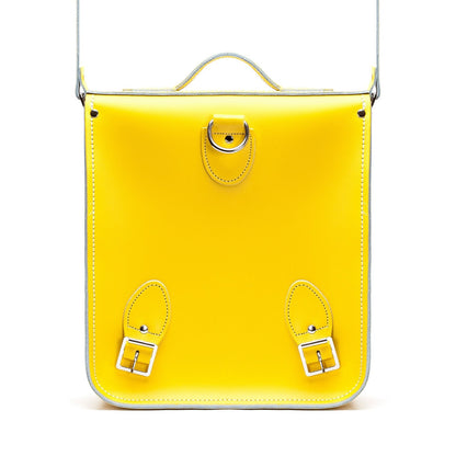 Handmade Leather City Backpack - Pastel Daffodil Yellow - Transpire