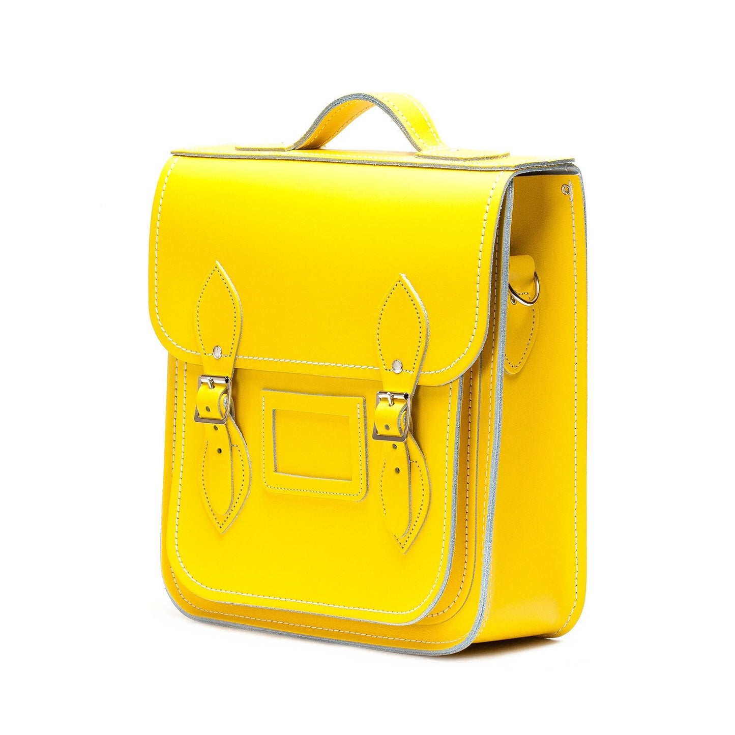 Handmade Leather City Backpack - Pastel Daffodil Yellow - Transpire